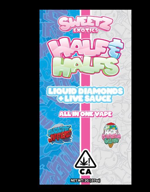 Sweetz Half and Half Blueberry Jammerz x White Bubblegum Gelato