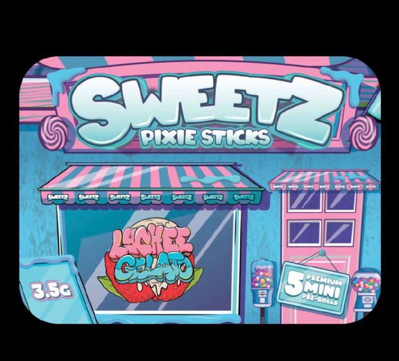 sweetz Pixie Sticks Lychee Gelato