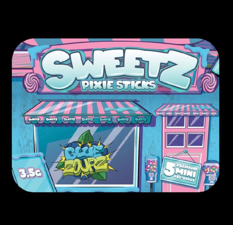 Sweetz Pixie Sticks Blue Zourz
